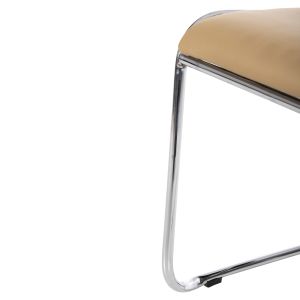 Conference/guest chair Mabel, chrome frame-mocha Pu 47x48x78hcm Hm1019,07