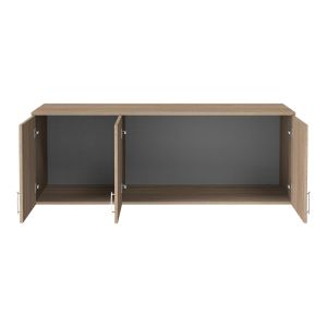Кралски трикрилен гардероб лофт сонома 150x58x53см