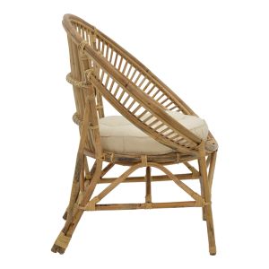 Кресло Blore за градина/дневна естетсвен ратан 68x48x81cм