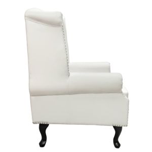 Кресло Chesterfield Polina бял мат Hm0053,02