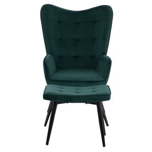 Кресло Crawley Hm8918,03 кипърско зелено 70х57х103cm