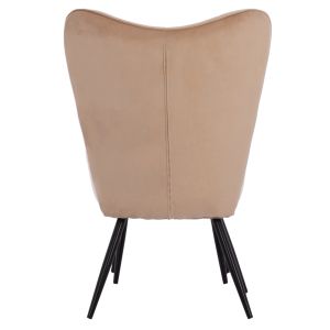 Кресло Crawley Hm8918,11 бежово кадифе 70х57х103cm