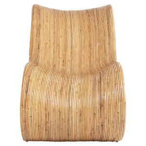 Кресло Curvy Lounge Hm9645,01 от ратан в естествен цвят 63x128x97cm за градина дневна