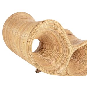 Кресло Curvy Lounge Hm9645,01 от ратан в естествен цвят 63x128x97cm за градина дневна