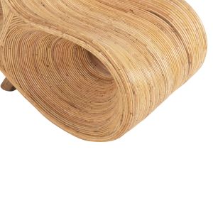 Кресло Curvy Lounge Hm9645,01 от ратан в естествен цвят 63x128x97cm за градина дневна