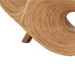Кресло Curvy Lounge Hm9645,01 от ратан в естествен цвят 63x128x97cm за градина дневна