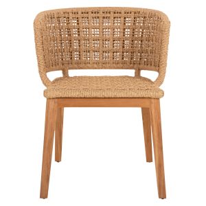 Кресло Indoors Farley Hm9827 от тиково дърво със синтетично въже в естествен цвят 57x58x86cm