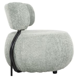 Кресло Karsen Hm9598,05 букле цвят шам фъстък 79x78,5x76hcm