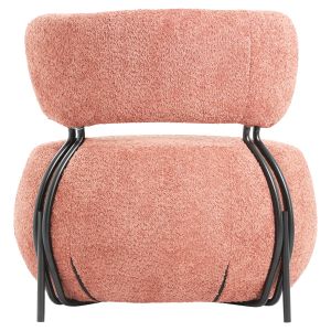 Кресло Karsen розово букле 79x78,5x76hcм Hm9598,02