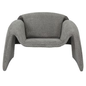 Кресло Laforge Hm9679,01 сиво плюшено букле 100x83x66cm
