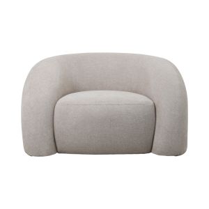 Кресло Lexy текстилна дамаска цвят бежов 99x88x62cm
