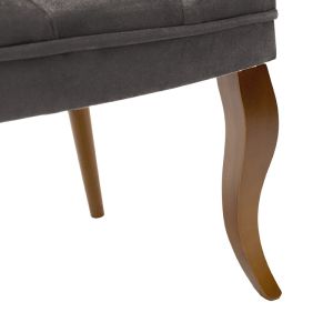 Loreta Armchair Velvet Gray-anthracite 59x64x73cm