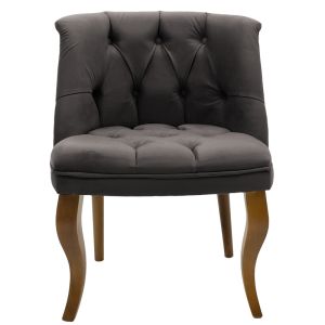 Loreta Armchair Velvet Gray-anthracite 59x64x73cm