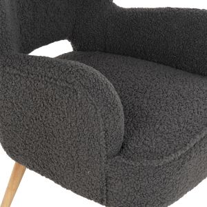 Кресло Mylie Hm8394,21 сиво букле 66x75x93hcm