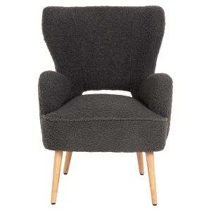 Кресло Mylie Hm8394,21 сиво букле 66x75x93hcm