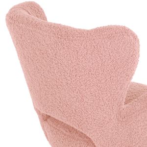 Кресло Mylie Hm8394,22 букле цвят пепел от рози 66x75x93hcm