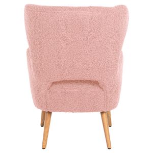 Кресло Mylie Hm8394,22 букле цвят пепел от рози 66x75x93hcm