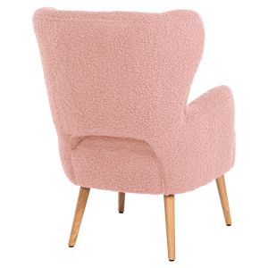 Кресло Mylie Hm8394,22 букле цвят пепел от рози 66x75x93hcm