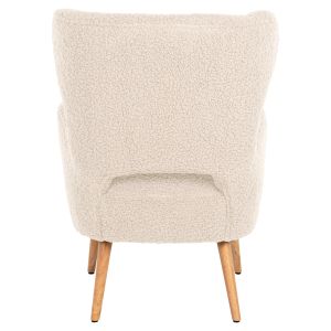 Кресло Mylie Hm8394,23 букле цвят екрю 66x75x93hcm