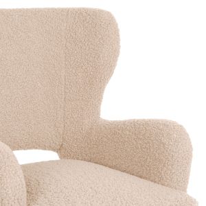 Кресло Mylie Hm8394,23 бяло букле 66x75x93hcm