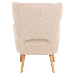 Кресло Mylie Hm8394,23 бяло букле 66x75x93hcm