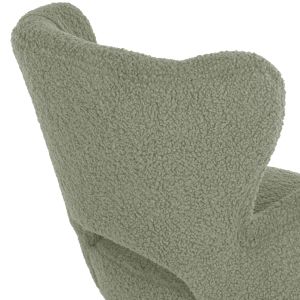Кресло Mylie Hm8394,27 букле цвят шам фъстък 66x75x93hcm