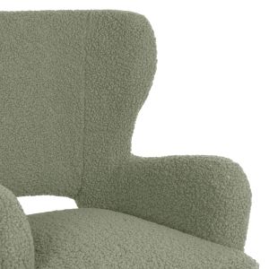 Кресло Mylie Hm8394,27 букле цвят шам фъстък 66x75x93hcm