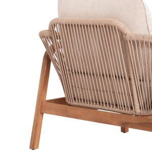 Кресло Oasis Biege Sm6226 дърво тропическа акация-алуминий и въже бежов 92x80x71.5-82в см. градински комплект 4 части Orion Corner Sm6191.02 бял алуминий и бежов олефин
