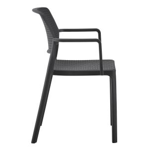 Armchair Outdoor Comfee Hm6102,02 polypropylene black 54x57x83cm