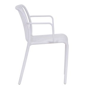 Outdoor Convee armchair Hm6105,01 polypropylene white 44,5x52,5x79cm