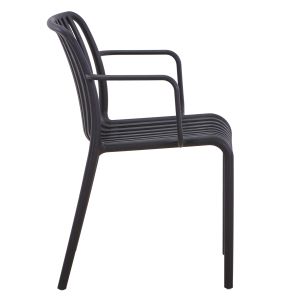 Outdoor Convee armchair Hm6105,02 polypropylene black 44,5x52,5x79cm