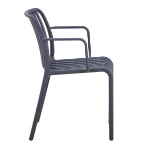 Кресло Outdoor Convee HM6105,03 полипропилен сив 44,5x52,5x79cm
