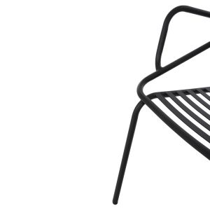 Armchair Outdoor Free Hm6045 metal black 61x53x87cm