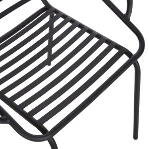 Armchair Outdoor Free Hm6045 metal black 61x53x87cm