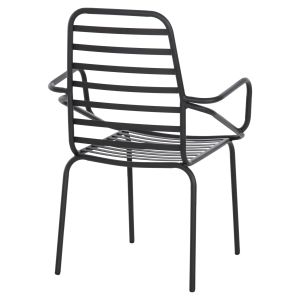 Armchair Outdoor Free Hm6045 metal black 61x53x87cm