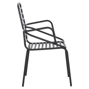 Armchair Outdoor Free Hm6045 metal black 61x53x87cm