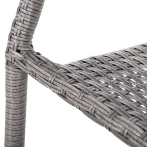 Outdoor Morner armchair Hm6074,02 metal-gray woven material 55x58x87cm