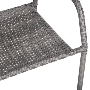 Outdoor Morner armchair Hm6074,02 metal-gray woven material 55x58x87cm