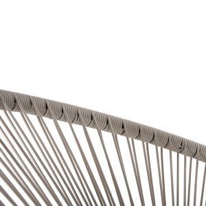 Outdoor Nest-type Acapulco Armchair Hm5872,03 black metal - synthetic rattan in ekra 71x72x80cm