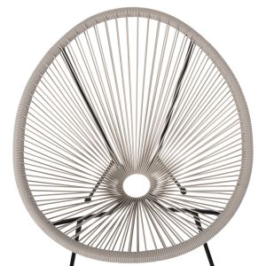 Outdoor Nest-type Acapulco Armchair Hm5872,03 black metal - synthetic rattan in ekra 71x72x80cm