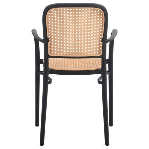 Armchair Polypropylene Flow Hm5938,02 black and beige 56x52,5x85,5cm