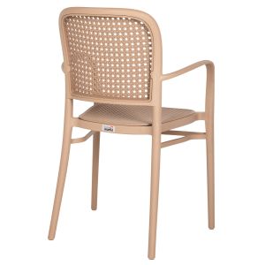 Armchair Polypropylene Flow Hm5938,03 cappuccino 55x53x86cm