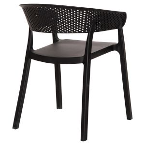 Armchair Polypropylene Perfoe Hm5941,02 black 53,5x50,5x73cm