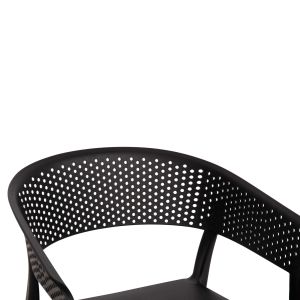 Armchair Polypropylene Perfoe Hm5941,02 black 53,5x50,5x73cm