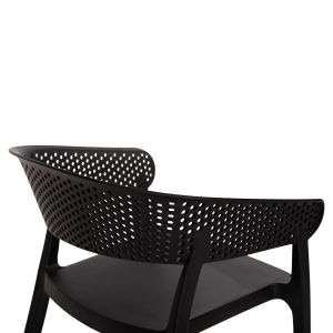 Armchair Polypropylene Perfoe Hm5941,02 black 53,5x50,5x73cm