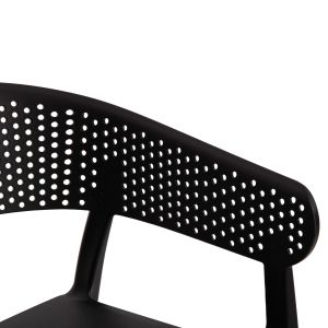Armchair Polypropylene Perfoe Hm5941,02 black 53,5x50,5x73cm