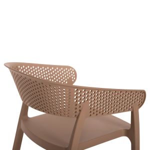 Armchair Polypropylene Perfoe Hm5941,03 cappuccino 53,5x50,5x73cm