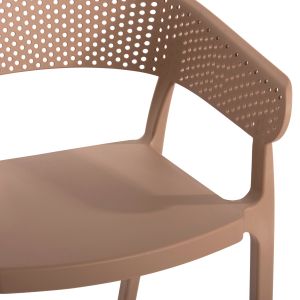 Armchair Polypropylene Perfoe Hm5941,03 cappuccino 53,5x50,5x73cm