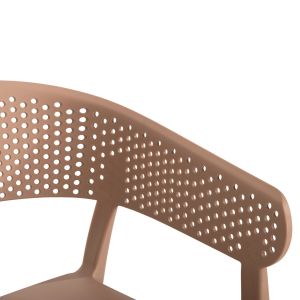 Armchair Polypropylene Perfoe Hm5941,03 cappuccino 53,5x50,5x73cm