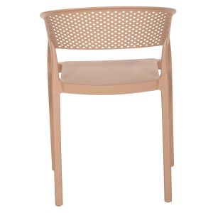 Armchair Polypropylene Perfoe Hm5941,03 cappuccino 53,5x50,5x73cm